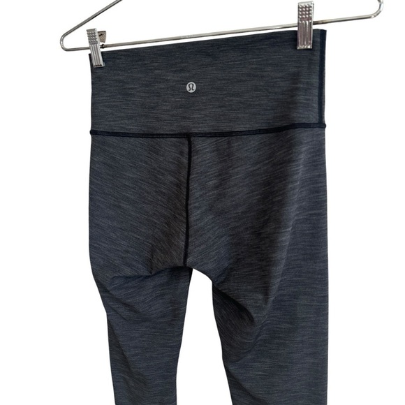 Lululemon Wunder Under Tight 28" *Brushed Full-On Luxtreme, Hthr Black, Size 6 - Picture 10 of 12